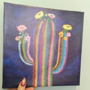 Rainbow 🌈 Cactus Wall Art